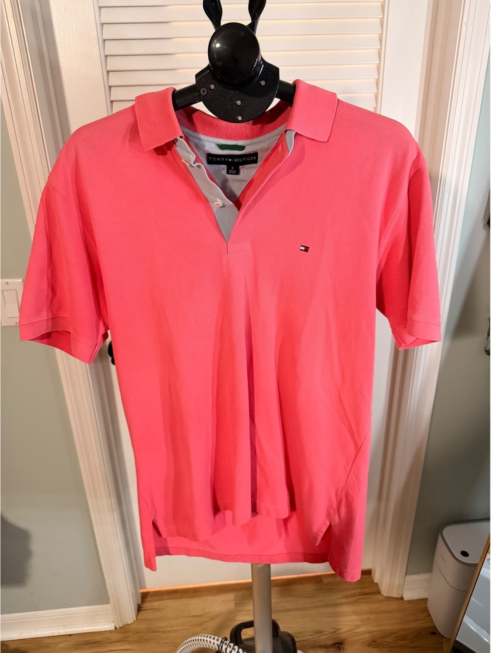 Tommy Hilfiger pink short sleeve polo shirt